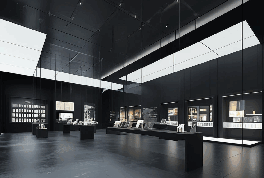  展厅设计施工公司：展柜展板装置确当苦衷项有哪些？